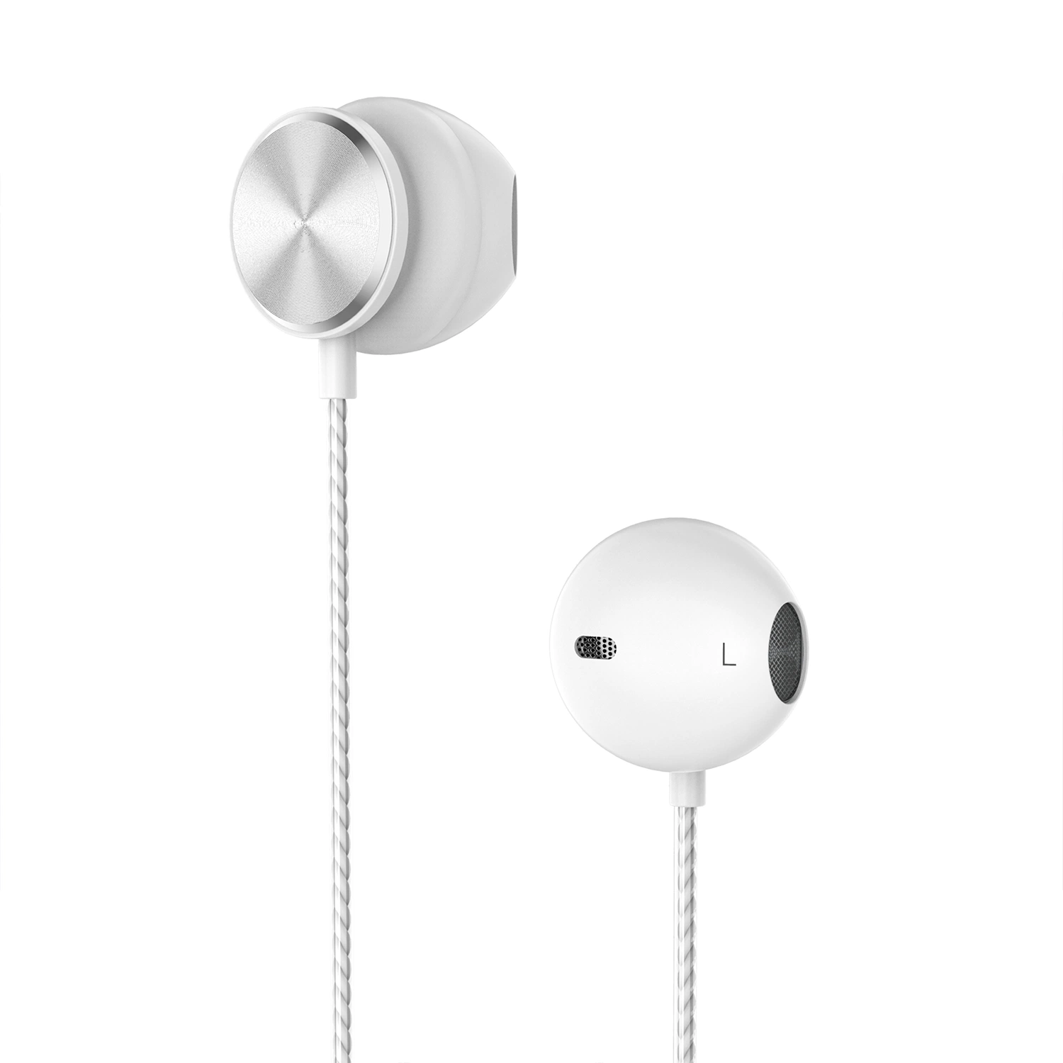 Écouteurs filaires 3,5 mm Aspor DC des écouteurs stéréo et volume de contrôle et Earphonemic Bouton Pause Casque de téléphone filaire