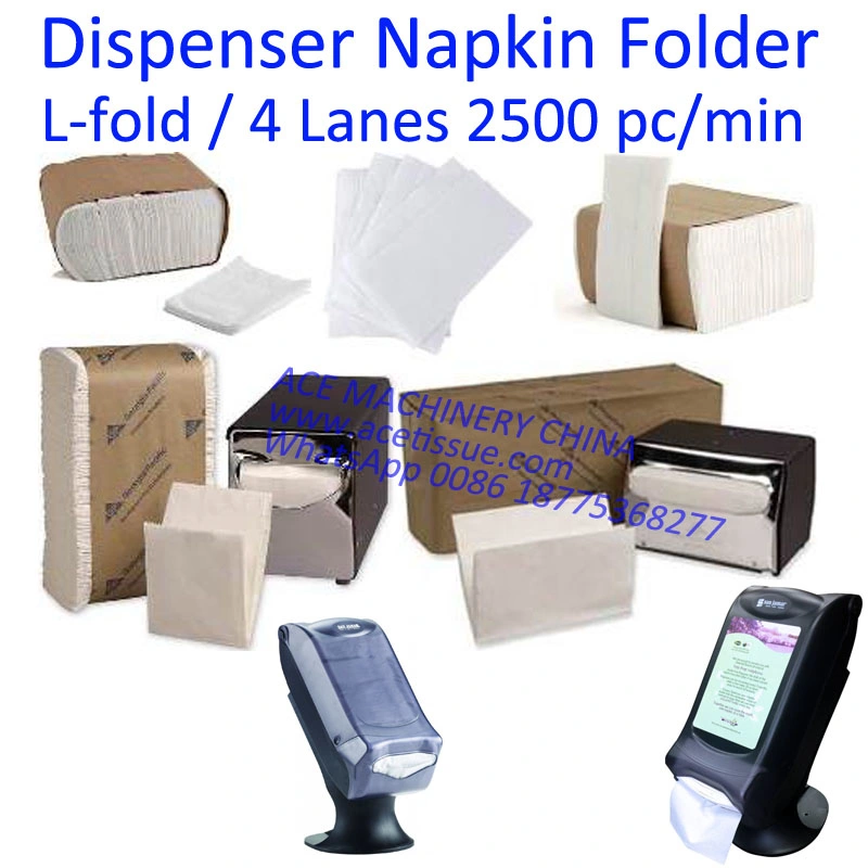 High Speed Dinner Napkin Folding Machine with 2 Colors Printing