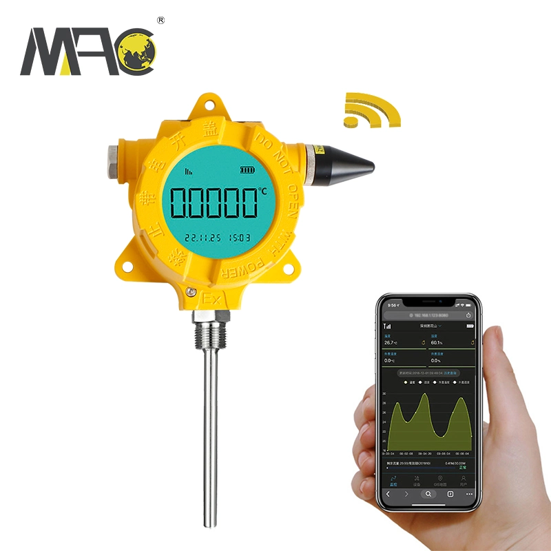 Macsensor IP68 GPRS Zigbee Nb Iot Lorawan Modbus Capteur de température sans fil à distance