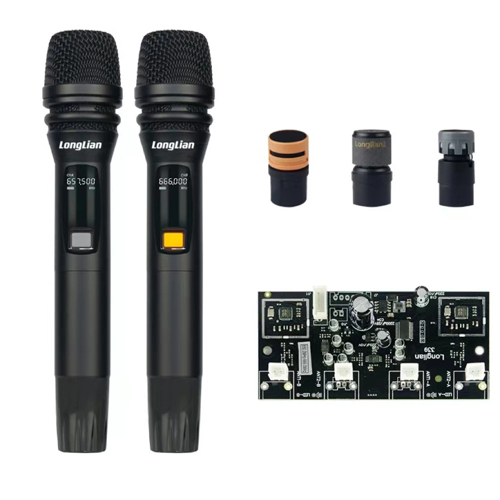 Microphone portable professionnel UHF karaoké Longlian