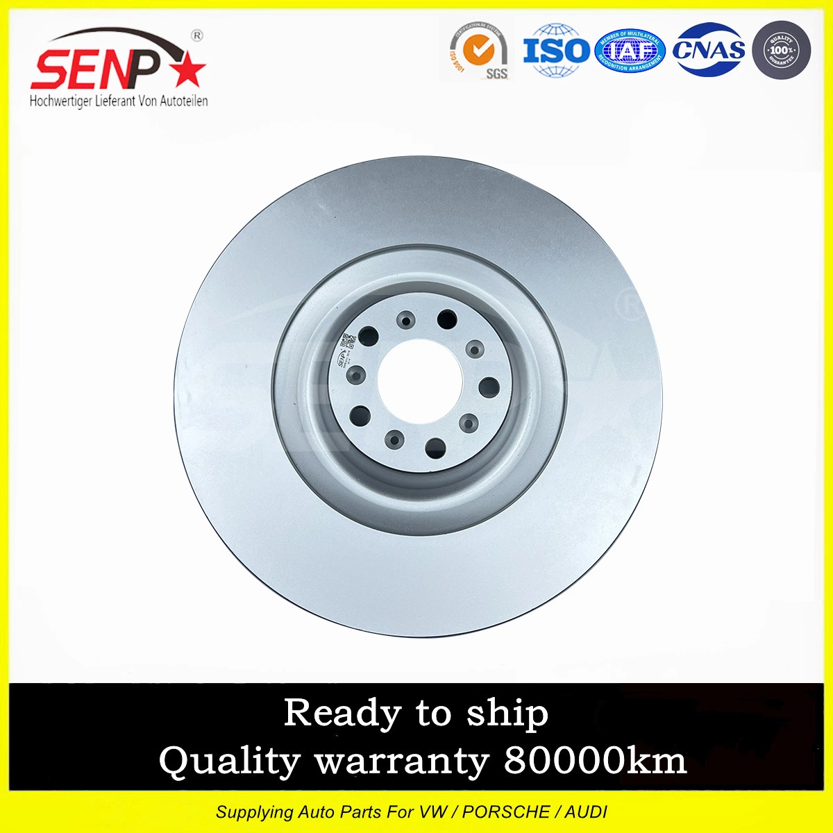 OEM 3W0 615 301 K Senp High Quality Auto Parts Brake System Front Brake Disc 405mm for Bentley Continental Gt 04- 3W0615301K