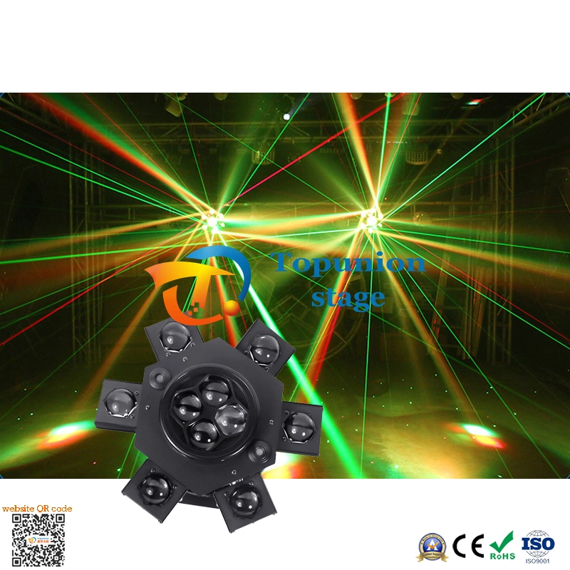 Manufacture Supply Multi Color Projector 6 Eyes Bar Disco Laser Effect Moving Head Light