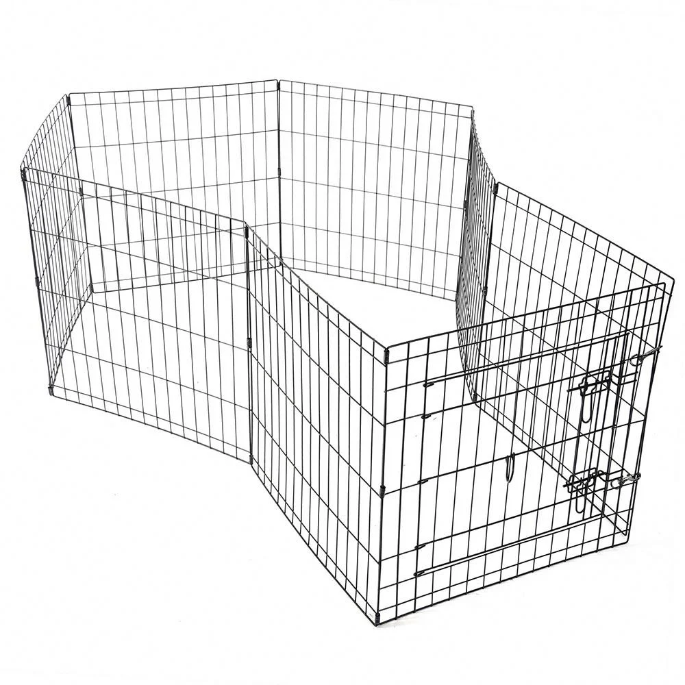 2023 Wire Dog Cages Metal Dog House with Divider Pet Carrier