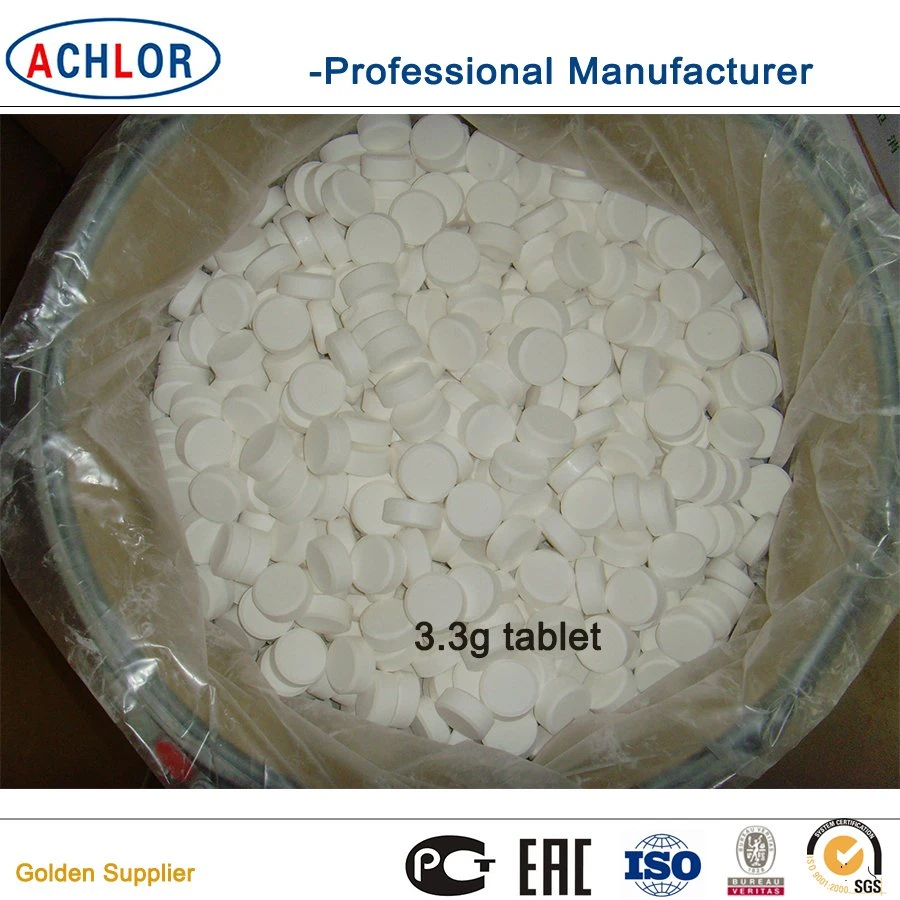 Nadcc Swimming Pool Chlorine Sodium Dichloroisocyanurate Tablet Sterilizing Agent