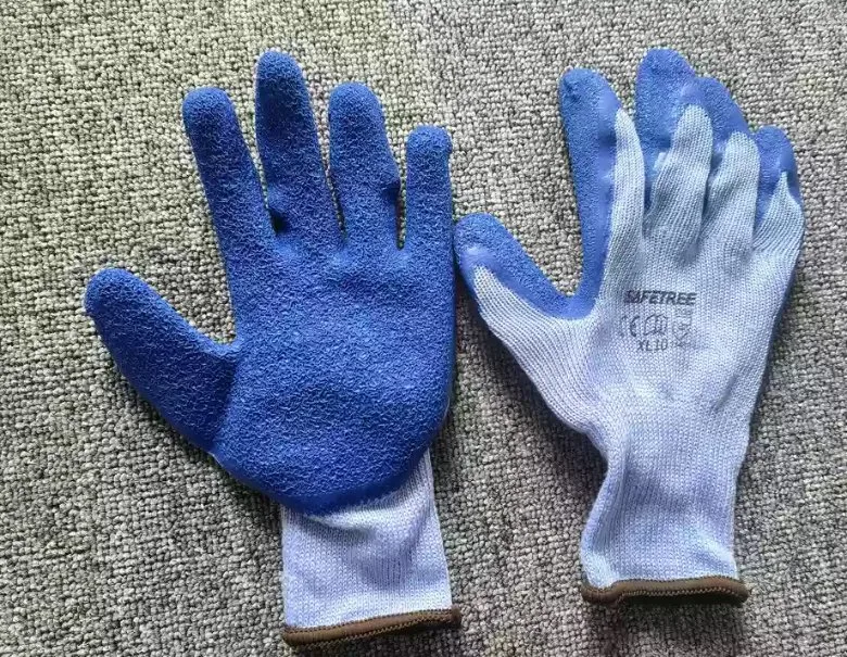 صافي التر سي إي En388 بطانة القطن بولي لاتكس Coated Work Glove قفازات السلامة الخاصة بمعدات الحماية الشخصية