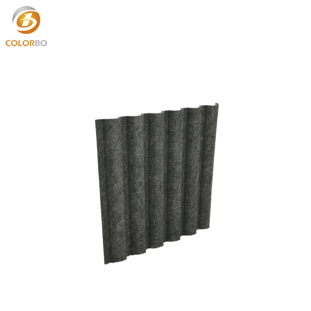 High performance 1150*2400*20 mm Sound Absorption Construction 3D Pet Wall Panels Board