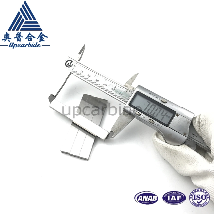 Zhuzhou Factory Pure W 99.95% 70*9.3*4.9mm 6 Side Polished Tungsten Bar