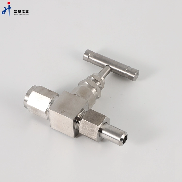 316 Stainless Steel Pressure Gauge Needle Valve Dual Ferrules and Male Thread NPT Needlevalves