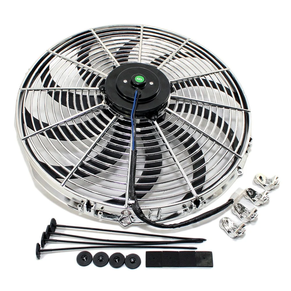 El 16 de Chrome S-Blade ventilador del radiador eléctrico Hardware W