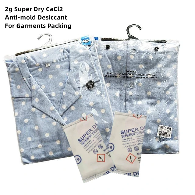 Moisture-Proof textil accesorios Embalaje Super Dry desecante para prevenir el moho creciendo