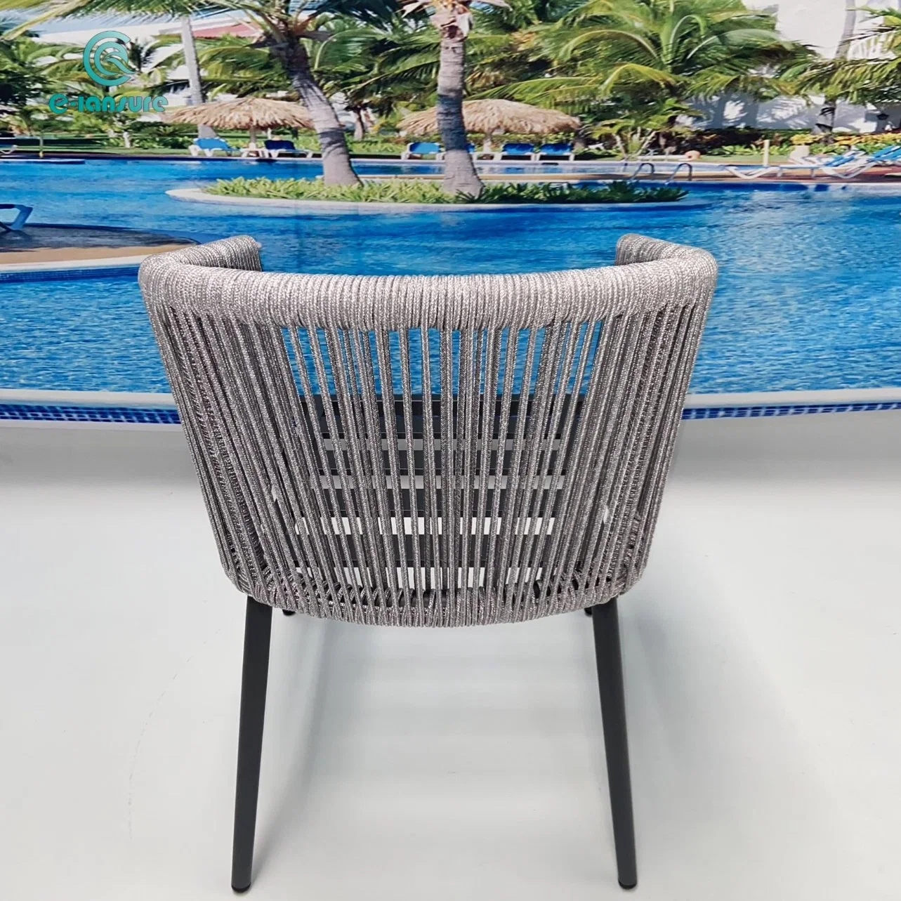 Garden Outdoor Dining Chair Rope Single Chair with Cushions - The Best Choice for Your Home Furniture