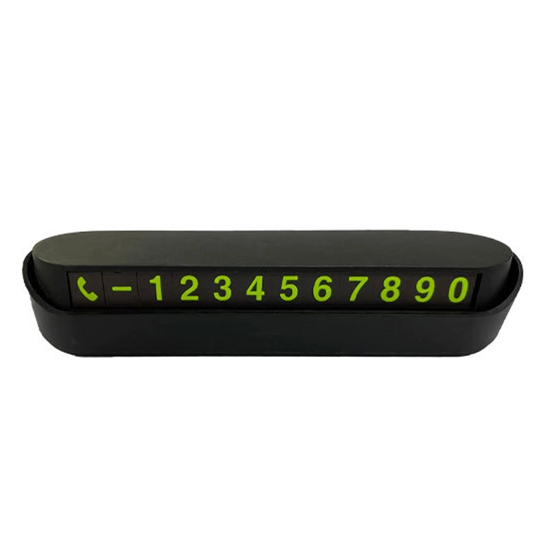 Temporary Parking Card Car Phone Number Plate Hidden Switch