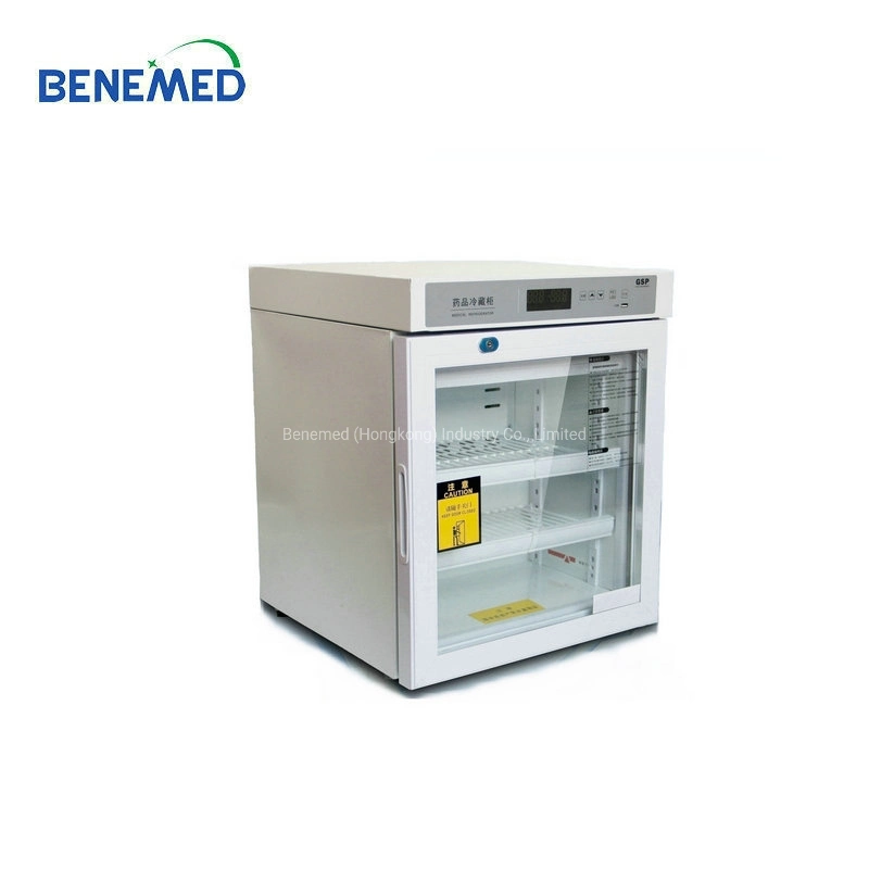 50L Vertical Upright Medicine 2 to 8 Degree Pharmacy Refrigerator Deep Freezer with Tray