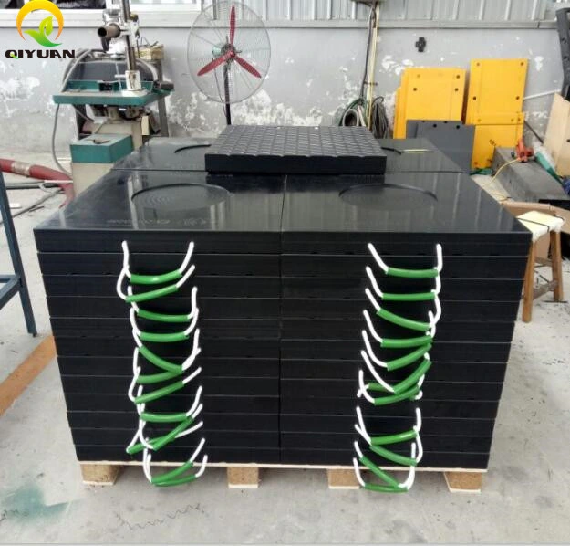 UHMWPE Crane Outrigger Pad / Polyethylene Crane Mat / HDPE Blocks