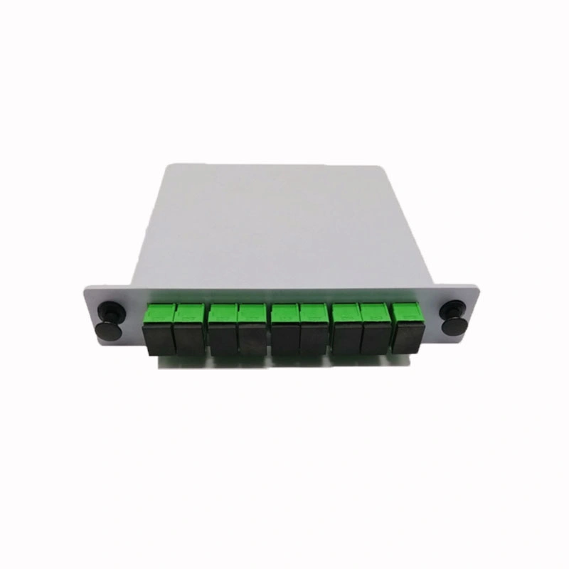 وحدة التحكم في التقسيم الضوئي للألياف الضوئية Sc/UPC Single Mode 1X16 Cassette PLC Splitter الجهاز