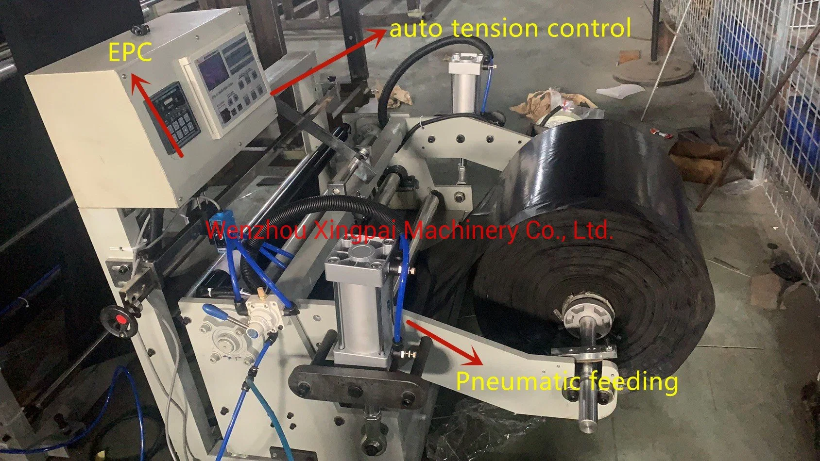 Preis Automatik Kunststoff PE DHL FedEx Courier Nylon Dichtung und Schneidebeutel, Der Maschine Herstellt