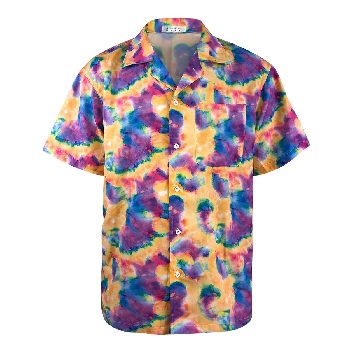 Camisas abotonada para hombre Camisa hawaiana con diseño de estampado personalizado