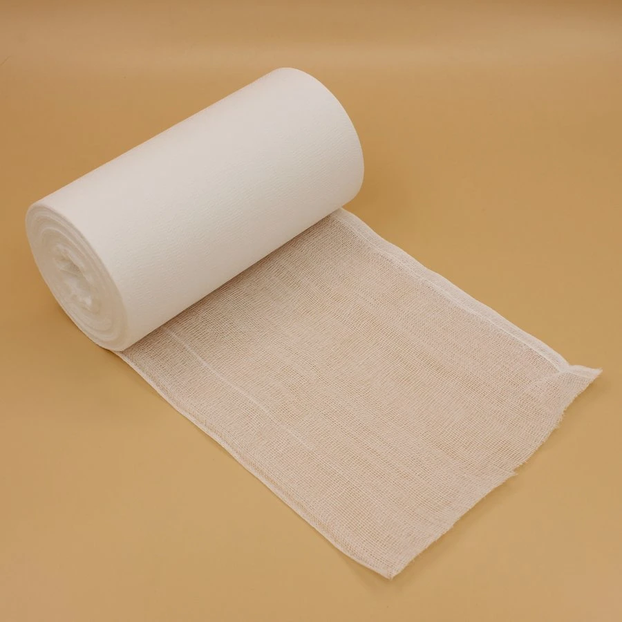 CE ISO 100 Yards Bleached White steril absorbierende Hämostate 500g Gaze-Rolle