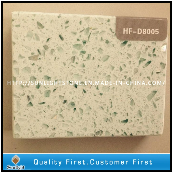 Popular Yellow/Beige Artificial Quartz Stone for Brazil and Chile