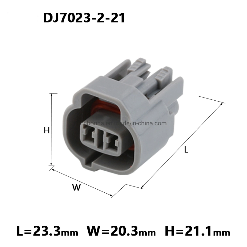 DJ7023-2-11/21 geeignet für die Rückfahrradar Stecker 2p Nebelscheinwerfer Kfz-Kabel-Steckverbinder, um Breite Lichtstecker zeigen