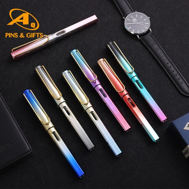 Celluloid Wood UV Office Gel Metal Beautiful Luxury Products Whiteboard Marker Free Sample The Best Gift Roller Ball with 2 Cartridges Fountain Pen