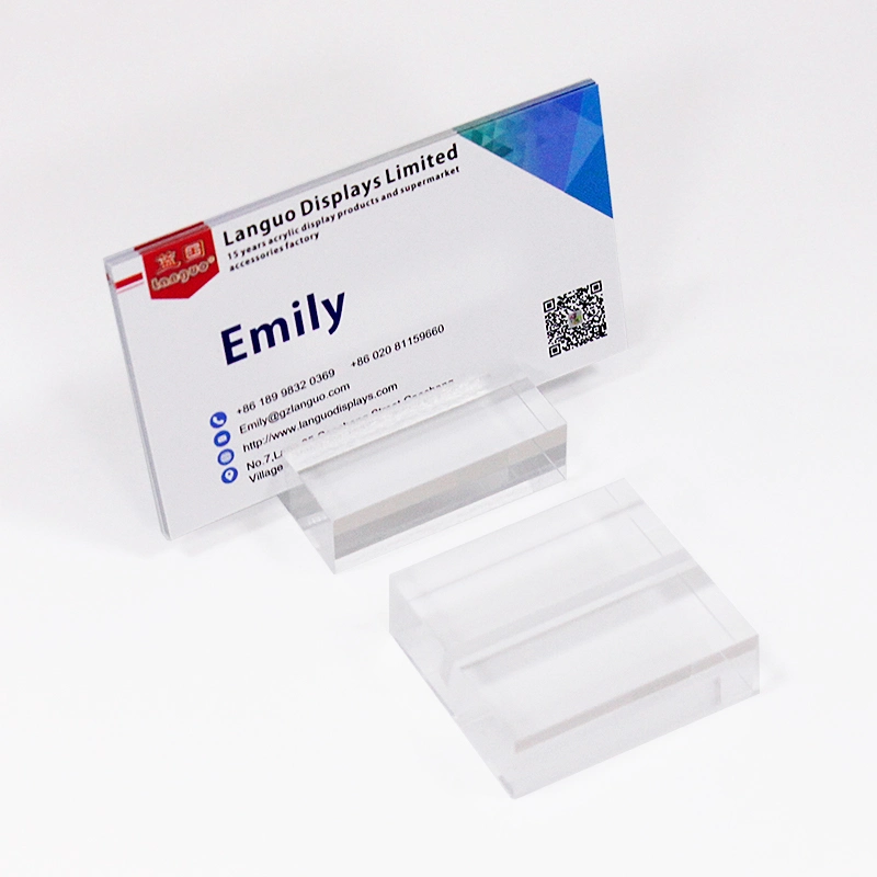 Custom Acrylic Block Holder for Business Name Card