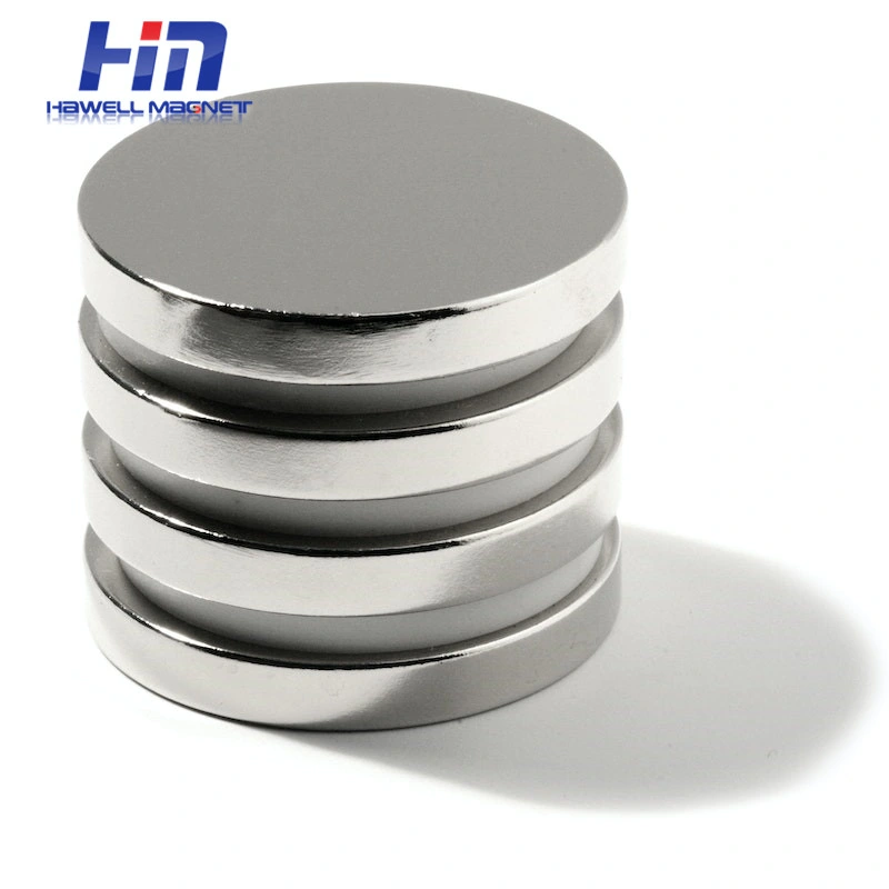 NdFeB Magnetic Materials Permanent Disc Magnet Strong Round Shape Neodymium Magnet