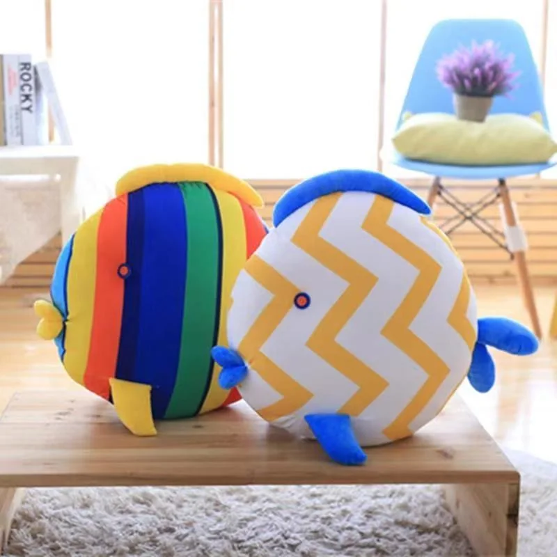 Kissing Fish Pillow Couple Sofa Cushion Plush Car Throw Pillow Car with Car Interior