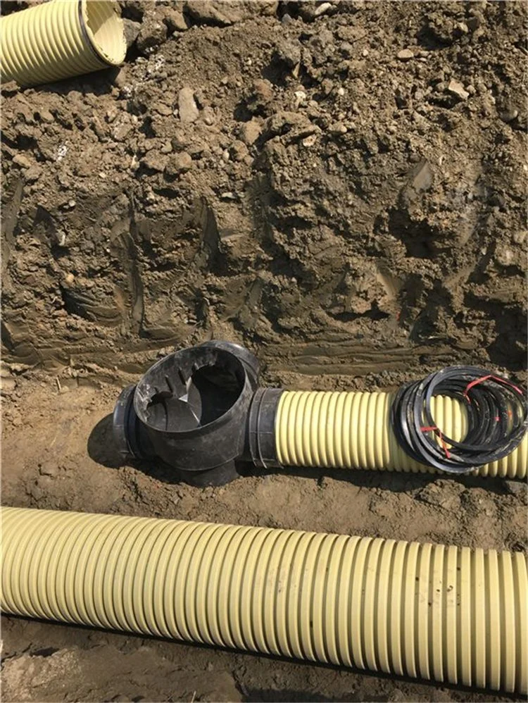 Jubo Large Corrugated Drain Pipe Fittings with Double Wall