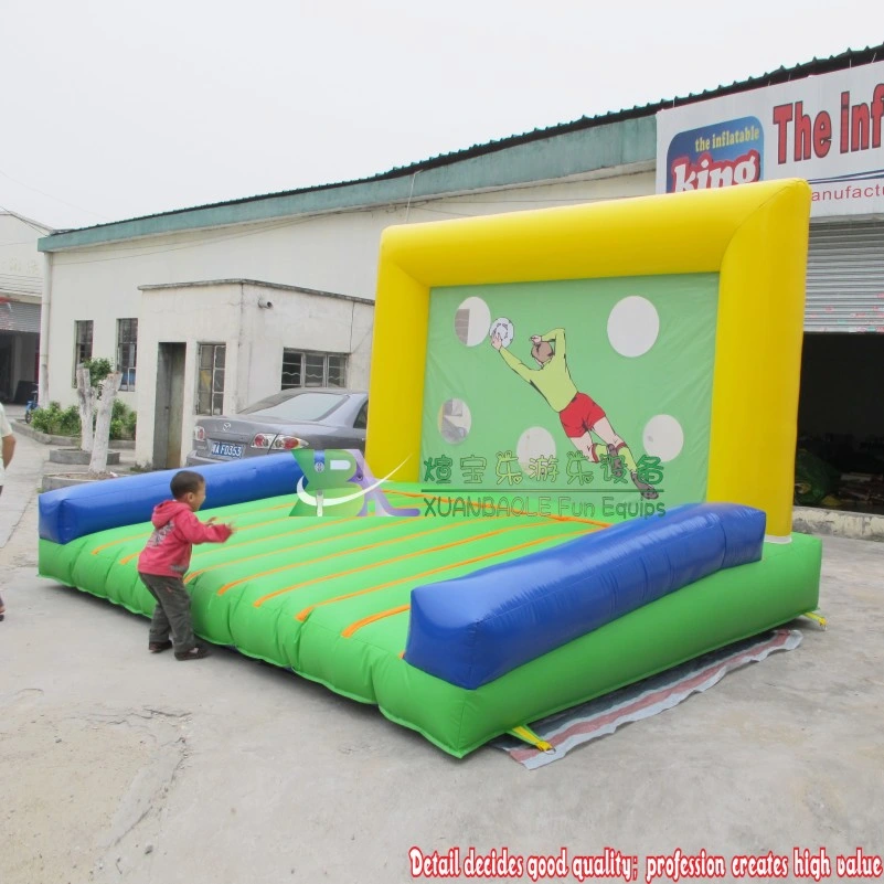 Kids Inflatable Soccer Goal Shooting out Carnival Games, Inflatable Jumping Sport Game Football Gate Target Kick