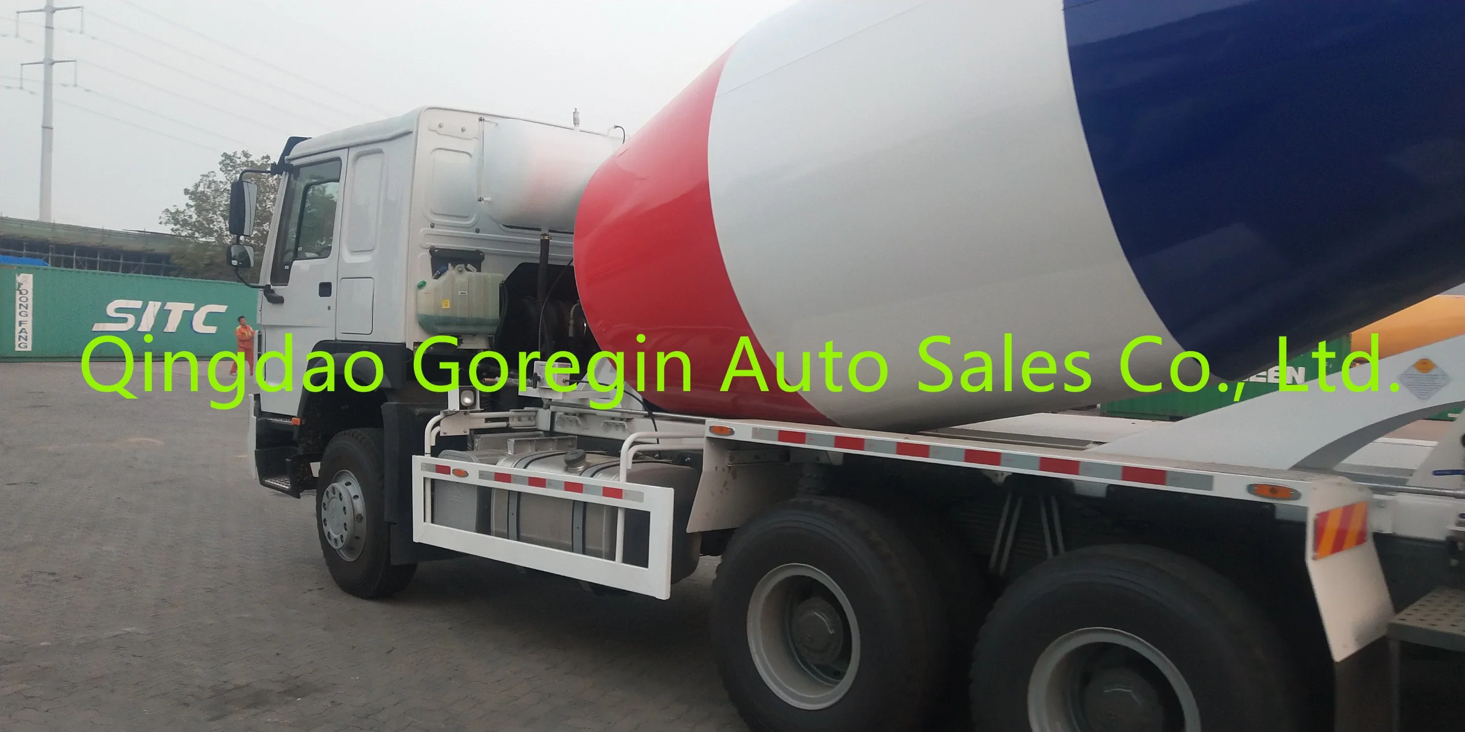 10cbm 10m3 HOWO Sinotruck Euro2 10cbm 10m3 Light Hand Driving Rhd 371HP 6*4 Cement Concrete Drum Mixer Truck for Sale