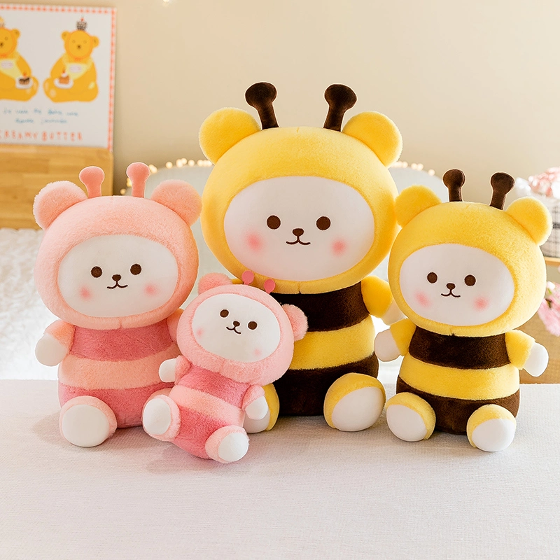 Мягкие игрушки подушки животных Custom несут мягкие подушки желтый Bee несут подушки