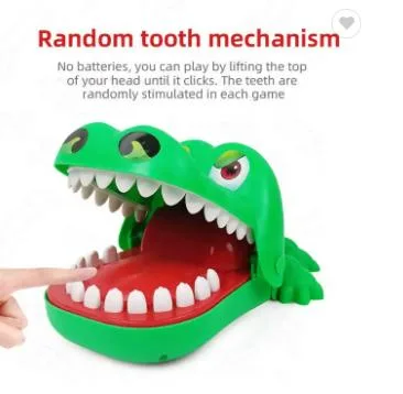 Mini Small Trick Funny Silicone Decompression Toys Crocodile Game Bite Hand Toy