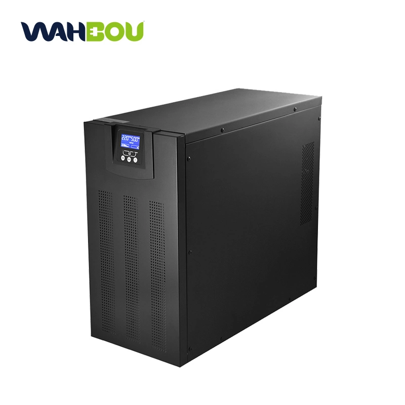 Wahbou UPS de gran capacidad UPS en línea 1kVA 0,9kw Alimentación ininterrumpida Suministrar UPS con 2 años de garantía