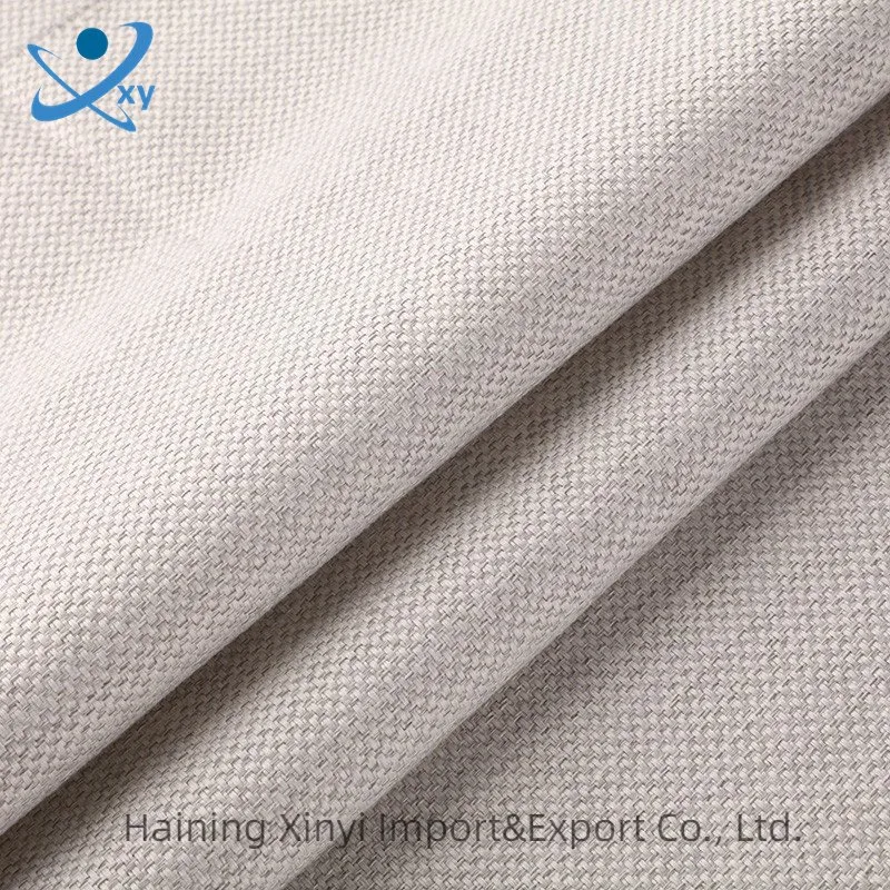 2022 Newest Hot Selling High quality/High cost performance 100% Polyester Linen Yarn Plain Dyed Fabric for Sofa