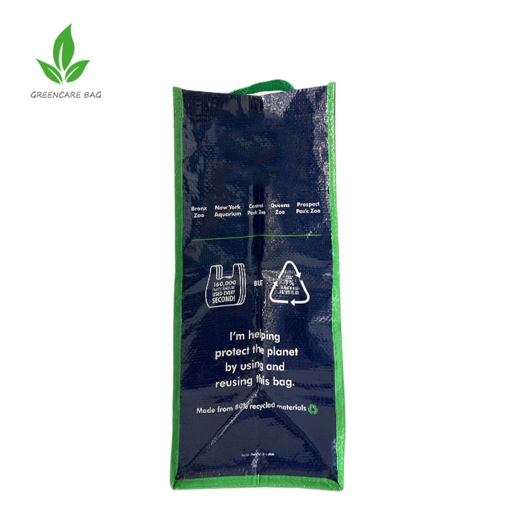 OEM ODM Laminated Supermarket Tote Shopping Fashion Bag PP Woven Lamination Bag with Custom Logo