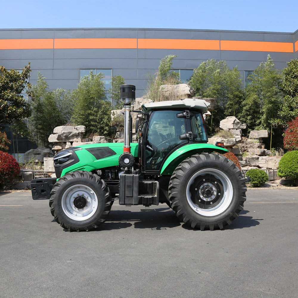 Letol Marque Tracteur de grande qualité à forte puissance de cheval Vert Couleur 6 Cylindres Luk Embrayage à double effet 4WD Tracteurs à roues Diesel Euro3 Tracteur