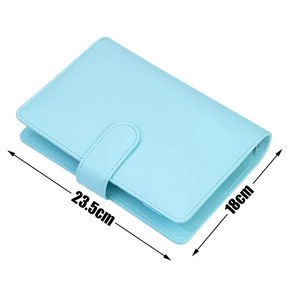 Refillable Journal 6 Ring Loose Leaf Organizer PU Leather Notebook A5 Planner Mini Binder