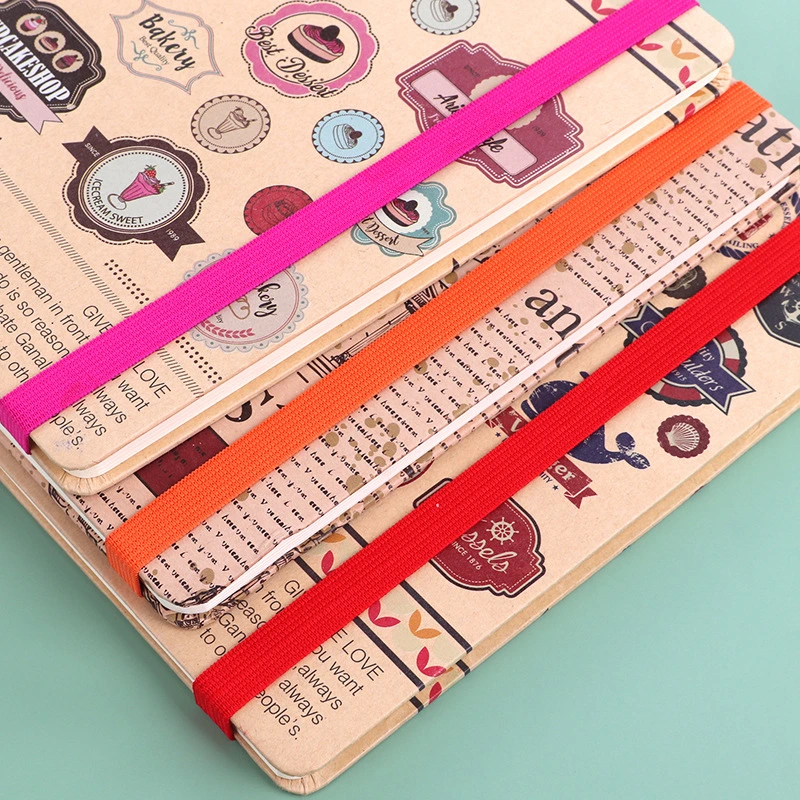 Kraft Paper Binding Rope Hardcover Custom Diary Notebook