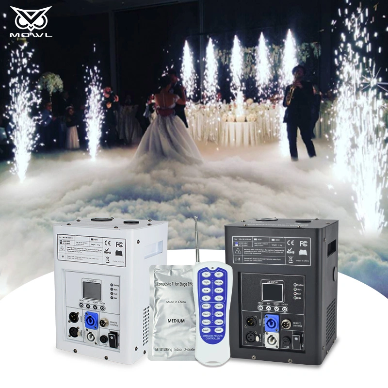 Mowl DMX Control Digital Screen Sparkler Cold Spark Machine for Wedding Stage