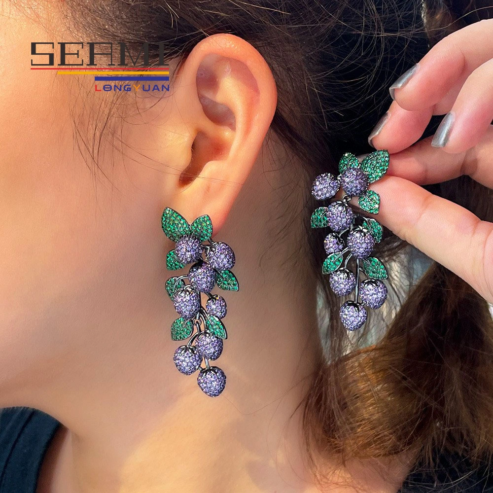 New Design Fashion Drop Earring with Petal and Leaves for Women Wear