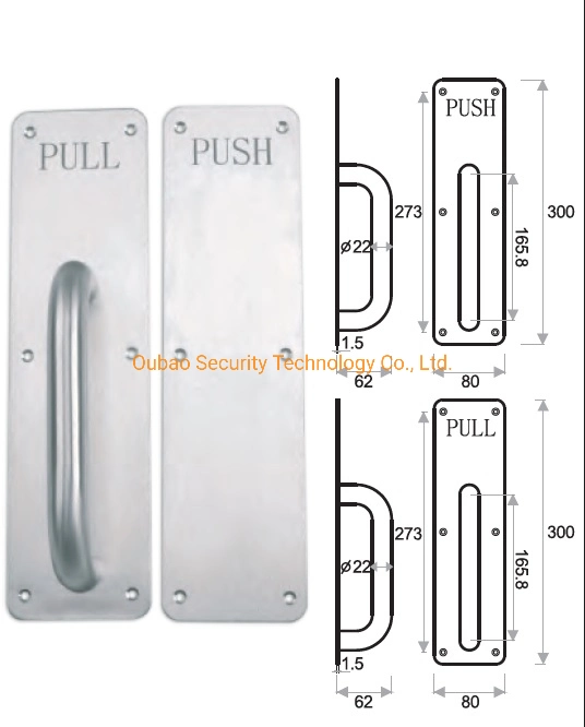 001 Stainless Steel Pull Handle for Panic Exit Device