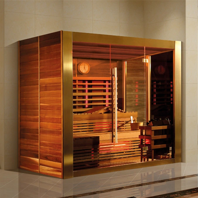 La cicuta/sauna de madera de cedro rojo de la cabina con bujías de 3800W (K9769)