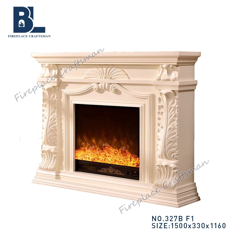 Floating Electric Fireplace Heater Mantel Decoration 327b