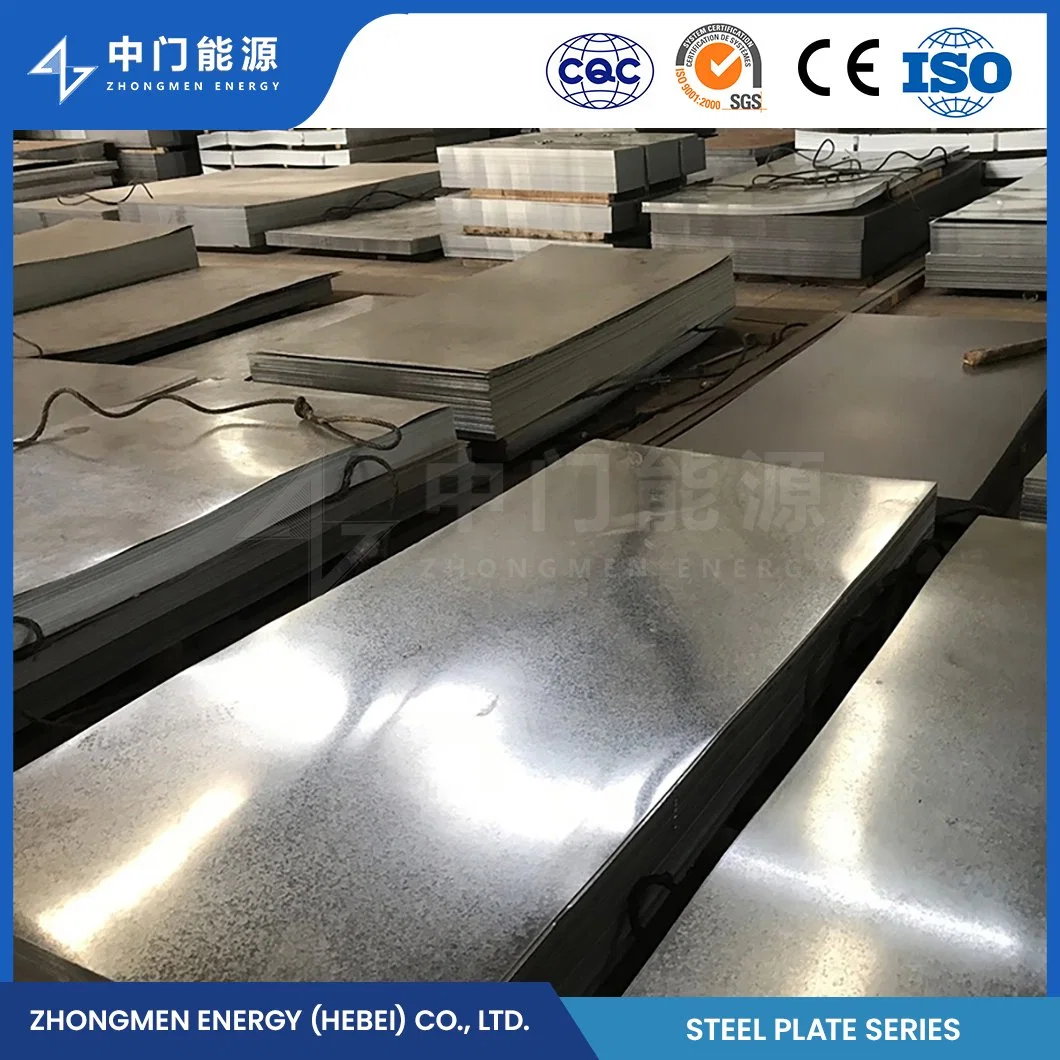 Zhongmen Energy Zinc-Magnesium Alloy Coated Steel Sheet Manufacturers China Galvanized Corrugated Steel Plate 2000mm Length Galvanized Steel Plain Sheet Plate