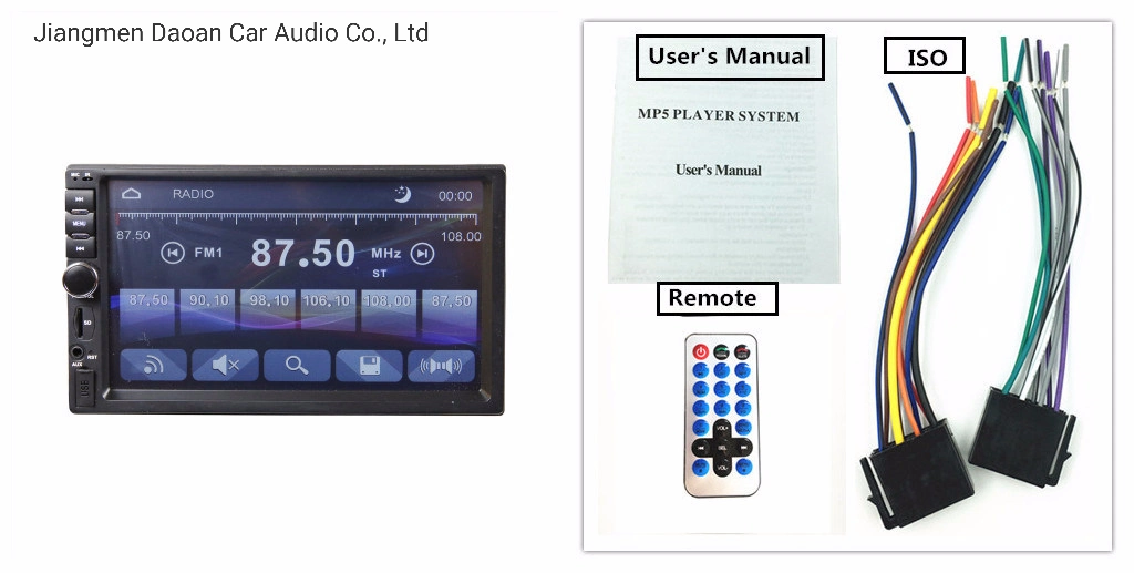 Comercio al por mayor de la pantalla táctil Android coche MP5 Reproductor de radio FM