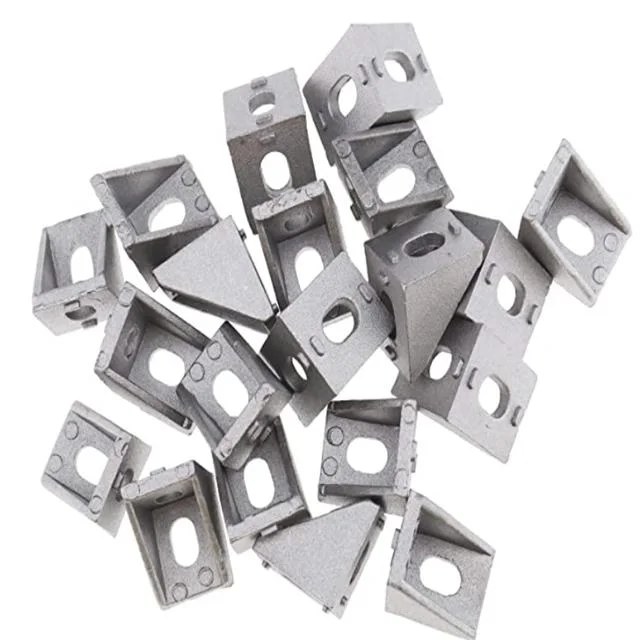 for Aluminium Profile Connector L Shape Slot 6 Die Casting Aluminum Angle Bracket