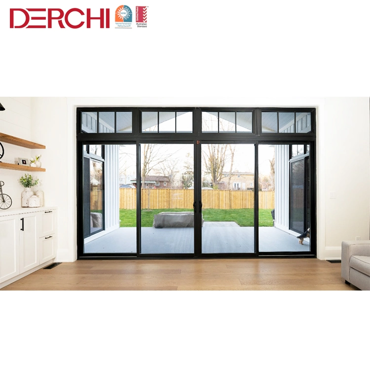 USA America Standard Hurricane Proof Impact Commercial Sliding Doors for Sale