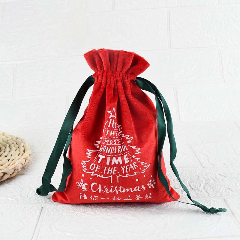 New Year's Blessing Bag, Christmas Flannel Bag, Ping an Fruit Bag, Christmas Gift Bag, Gift Bag, Candy Drawstring Bag