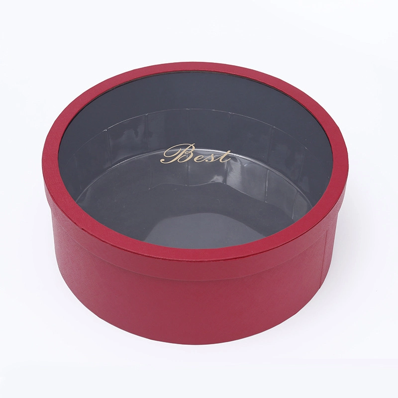 Wholesale/Supplier Cardboard with Hat Round Tube Luxury Round Flower Box Velvet Box for Rose Packing